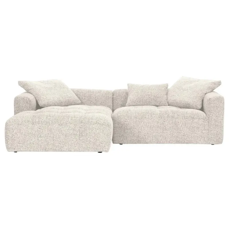Ecksofa in Creme, Beige 170/276 cm