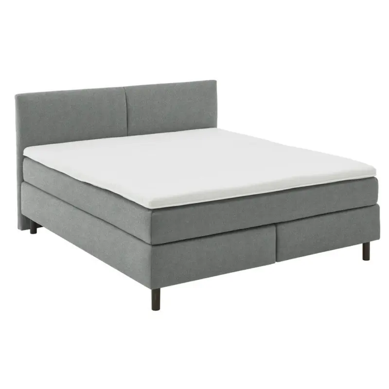 Boxspringbett 160/200 cm in Grau