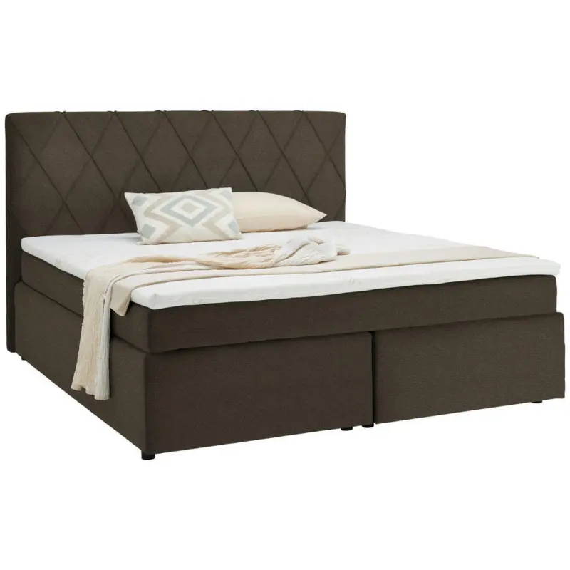 Boxspringbett 180/200 cm in Braun