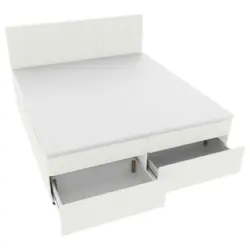 Boxbett 180/200 cm in Creme