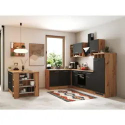 Eckk&uuml;che in Grau