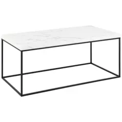 Couchtisch in Holz, Metall 110/55/45 cm