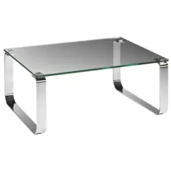 Couchtisch in Metall, Glas 110/70/40 cm