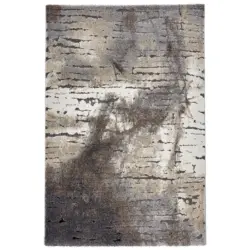 Webteppich 160/225 cm Timber Anthrazit, Creme, Grau, Dunkelgrau