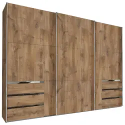 Schwebet&uuml;renschrank in Eichefarben