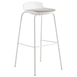Barhocker in Wei&szlig;, Hellgrau
