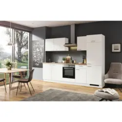 K&uuml;chenblock 280 cm in Wei&szlig;