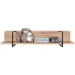 XXXLutz Lauterach - Ihr M&ouml;belhaus bei Bregenz Wandboard in 120/25/27 cm Anthrazit, Eichefarben