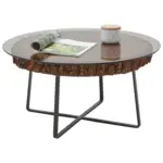 XXXLutz Lauterach - Ihr M&ouml;belhaus bei Bregenz Couchtisch in Holz, Metall, Glas 80/80/40 cm