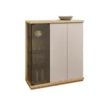 XXXLutz Lauterach - Ihr M&ouml;belhaus bei Bregenz Highboard Rosa, Eichefarben, Beige 117/128/38 cm
