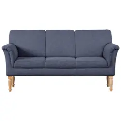 Sofa in Flachgewebe Blau