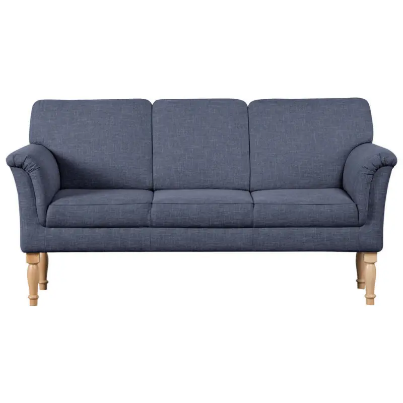 Sofa in Flachgewebe Blau