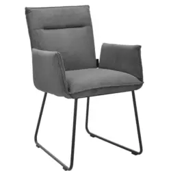 Armlehnstuhl Stoffauswahl, Typenauswahl, inklusive Armlehnen, Gestellauswahl Feincord