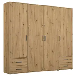 Dreht&uuml;renschrank in Eiche Artisan