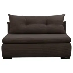 Schlafsofa in Cord Braun