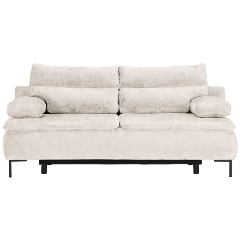 Boxspringsofa in Webstoff Beige Modern