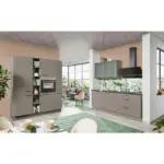 XXXLutz Lauterach - Ihr M&ouml;belhaus bei Bregenz Eckk&uuml;che 180/220 cm in Grau, Gr&uuml;n, Taupe