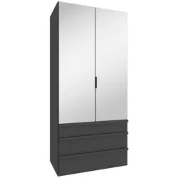 Faltt&uuml;renschrank in Graphitfarben, Sahara