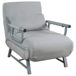 Schlafsessel in Flachgewebe Grau