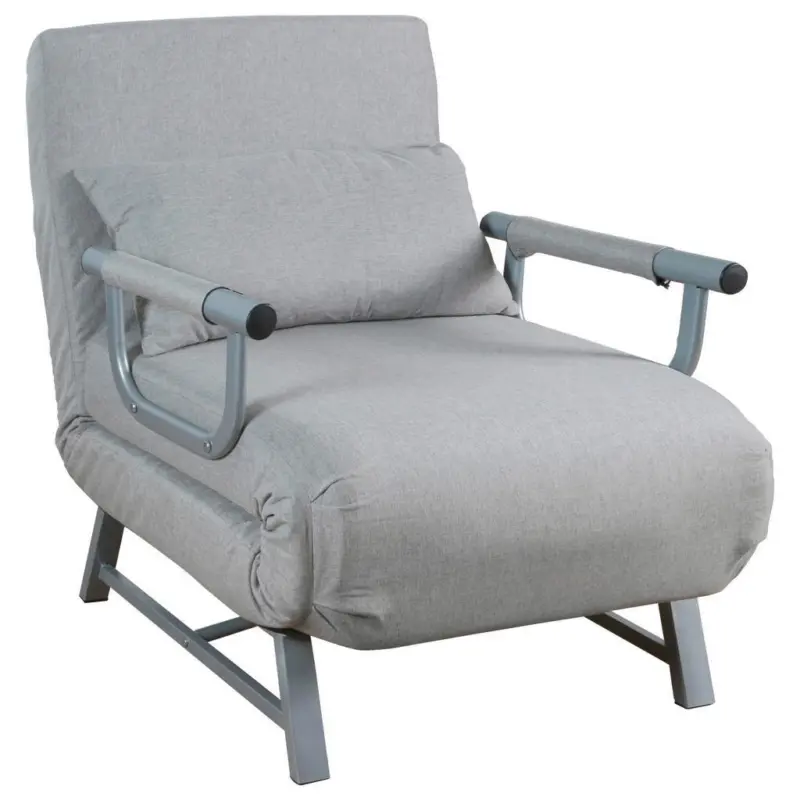 Schlafsessel in Flachgewebe Grau
