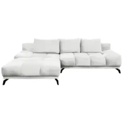Ecksofa in Chenille Ecru