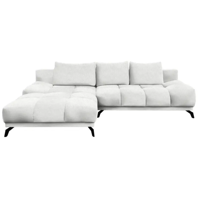Ecksofa in Chenille Ecru