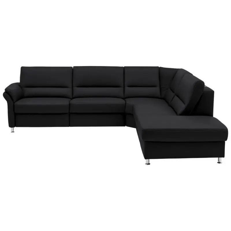 Ecksofa in Echtleder Anthrazit 288/249 cm
