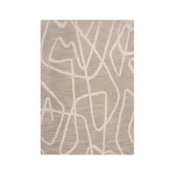 Webteppich 120/170 cm Beige