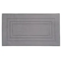 Badematte Edelstahlfarben 67/120 cm