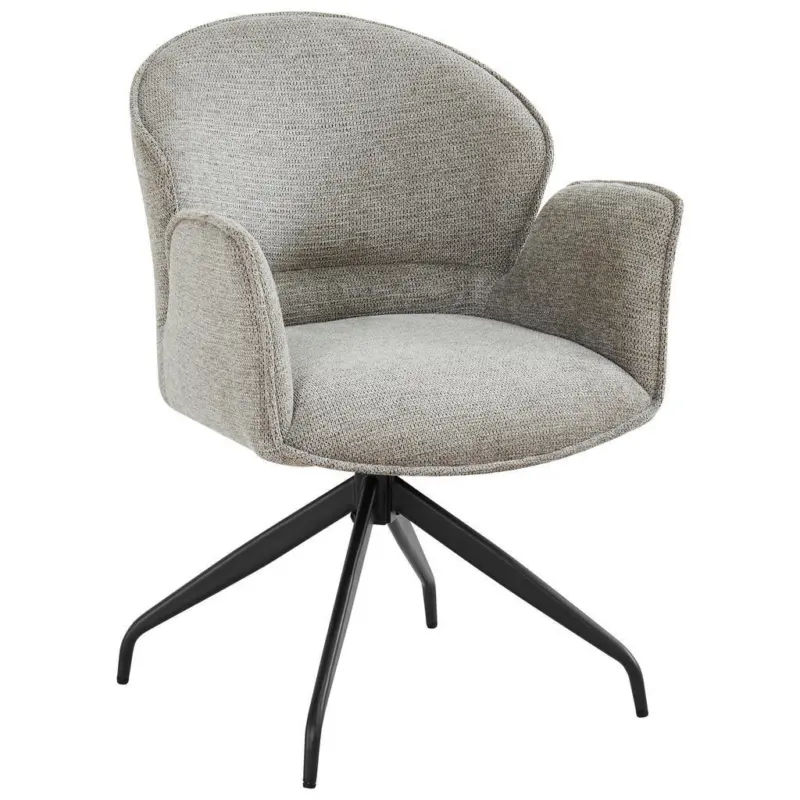 Armlehnstuhl Sitzfl&auml;che 360&deg; drehbar Webstoff