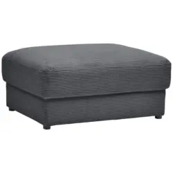 Hocker in Textil Graphitfarben