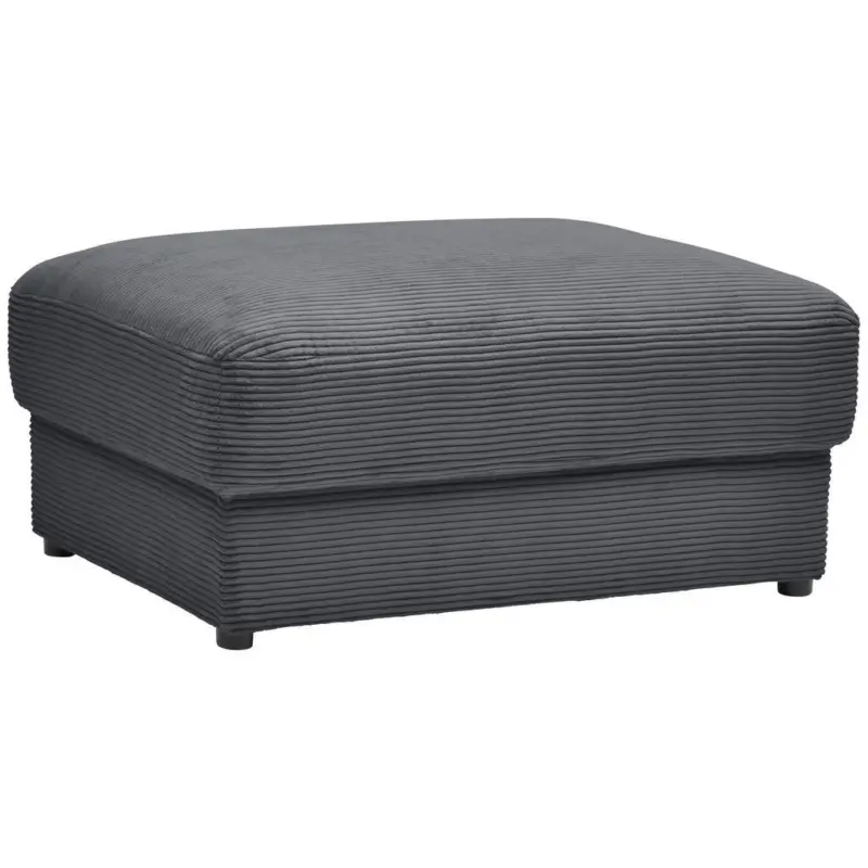 Hocker in Textil Graphitfarben