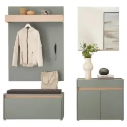 Garderobe 5-teilig in 190/200/40 cm