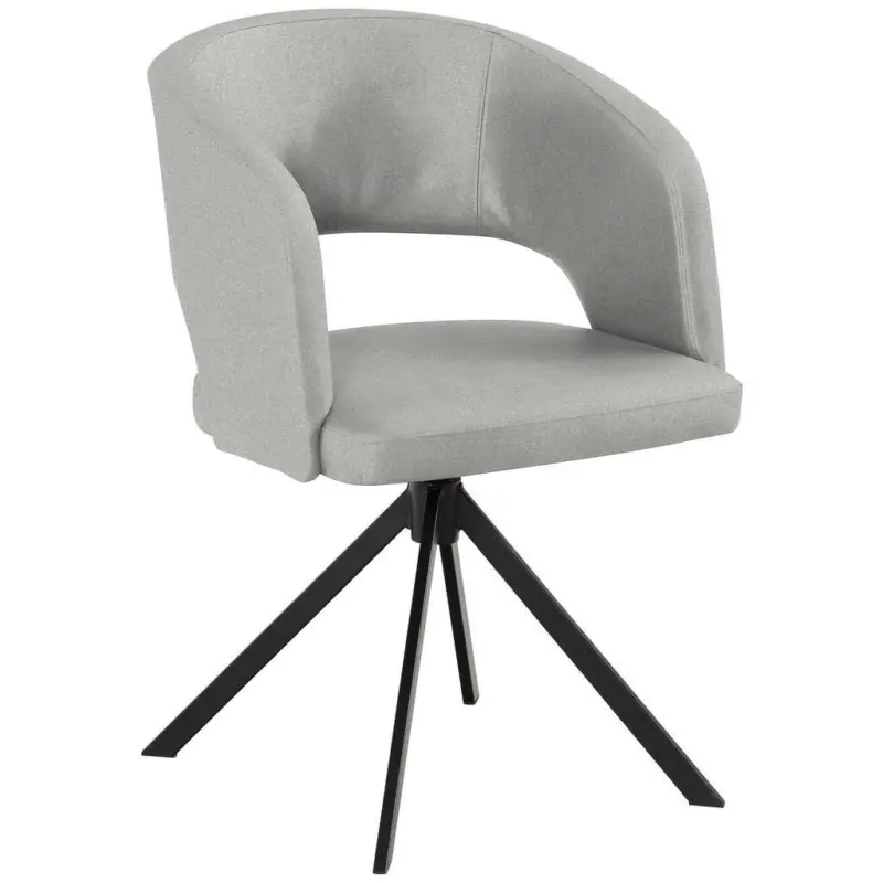 Armlehnstuhl Stoffauswahl, Sitzfl&auml;che 360&deg; drehbar, inklusive Armlehnen, automatische R&uuml;ckholfunktion Samt