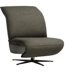 Sessel in Flachgewebe, Mikrofaser Braun