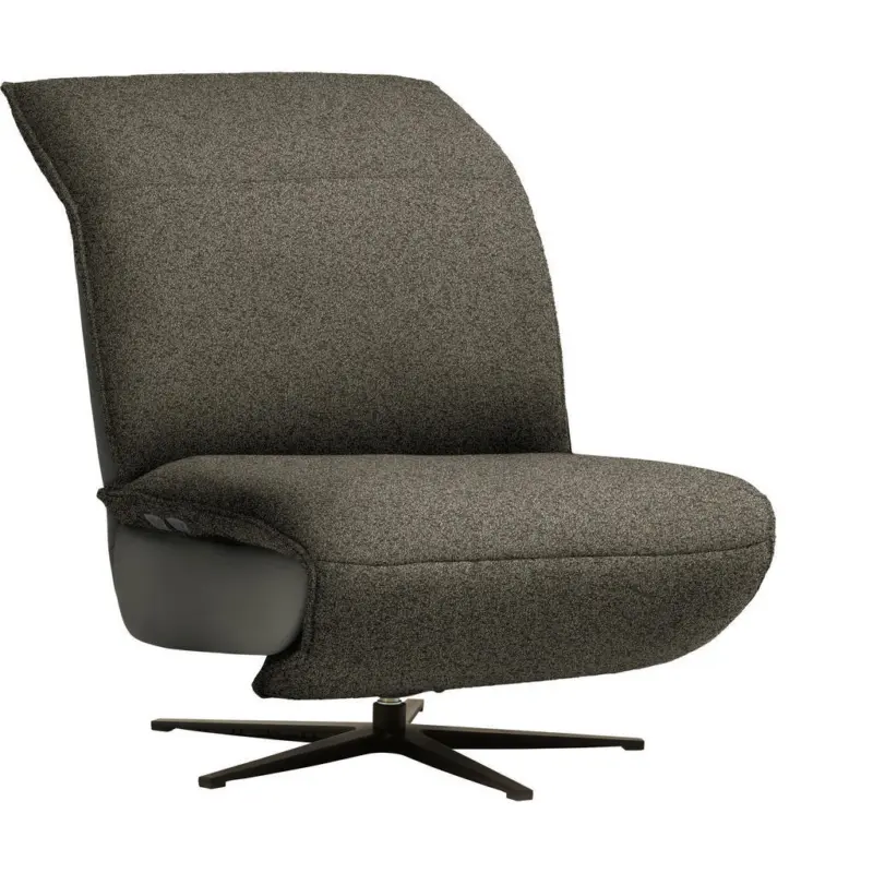 Sessel in Flachgewebe, Mikrofaser Braun