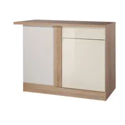 Eckunterschrank 110/85/60 cm in Creme