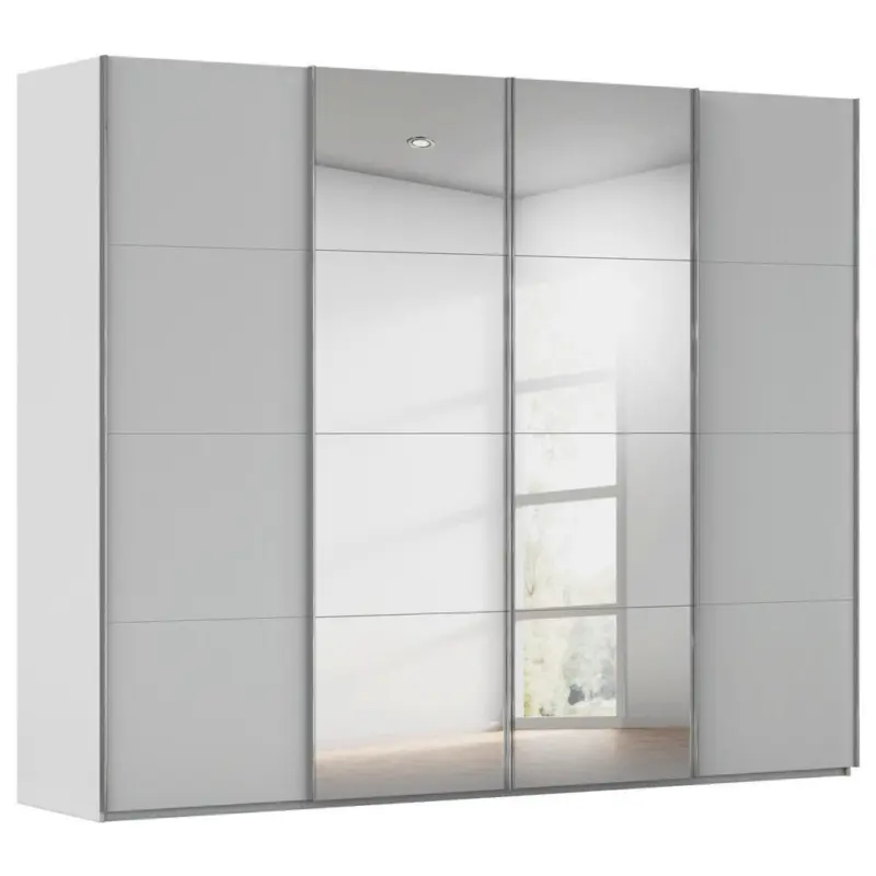 Schwebet&uuml;renschrank in Seidengrau