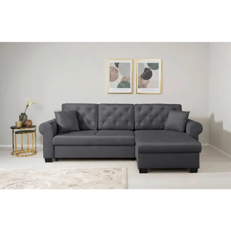 Ecksofa Arles in Dunkelgrau