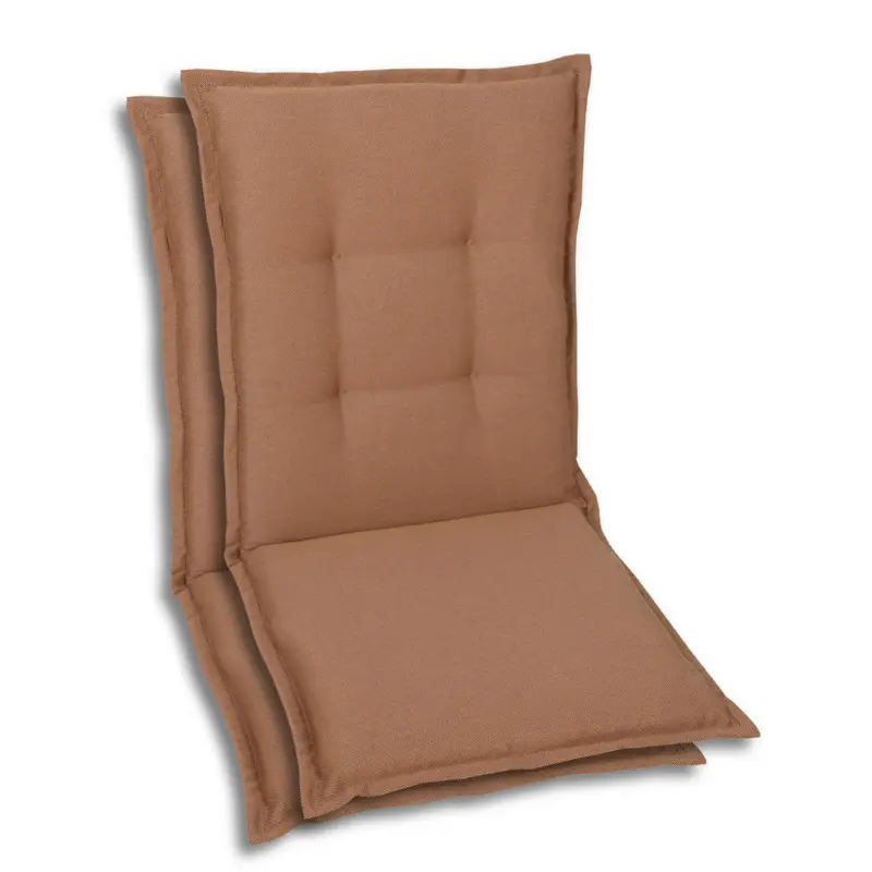 Sesselauflagenset in Rot Uni