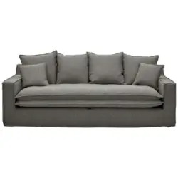 3-Sitzer-Sofa in Boucl&eacute; Grau