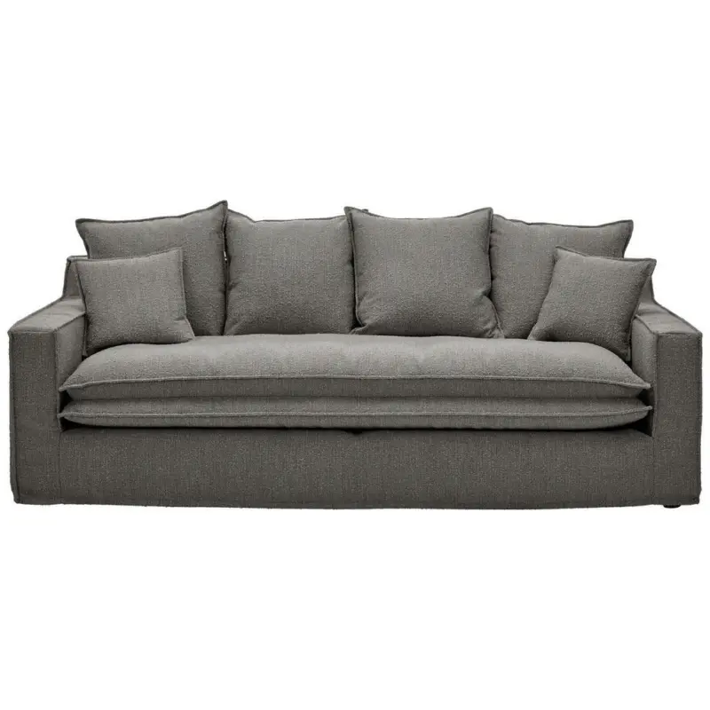 3-Sitzer-Sofa in Boucl&eacute; Grau