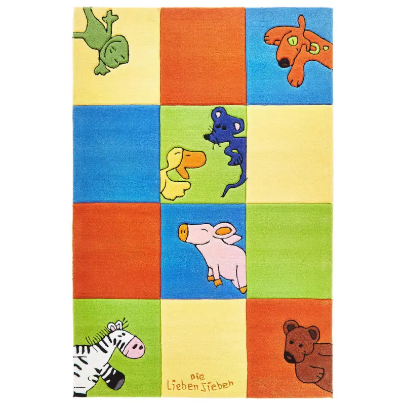Kinderteppich 110/170 cm Die lieben Sieben