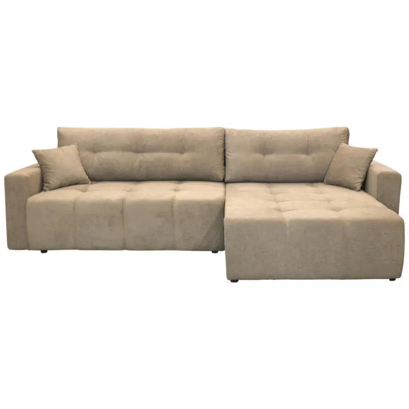 Ecksofa Laguna in Frottee Braun 260/143 cm