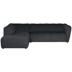 Ecksofa Livoli in Chenille Grau 218/260 cm
