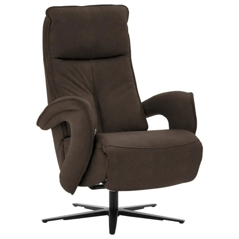 Relaxsessel in Leder Dunkelbraun