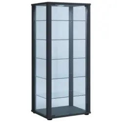Vitrine in Schwarz