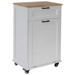 Servierwagen in Wei&szlig;