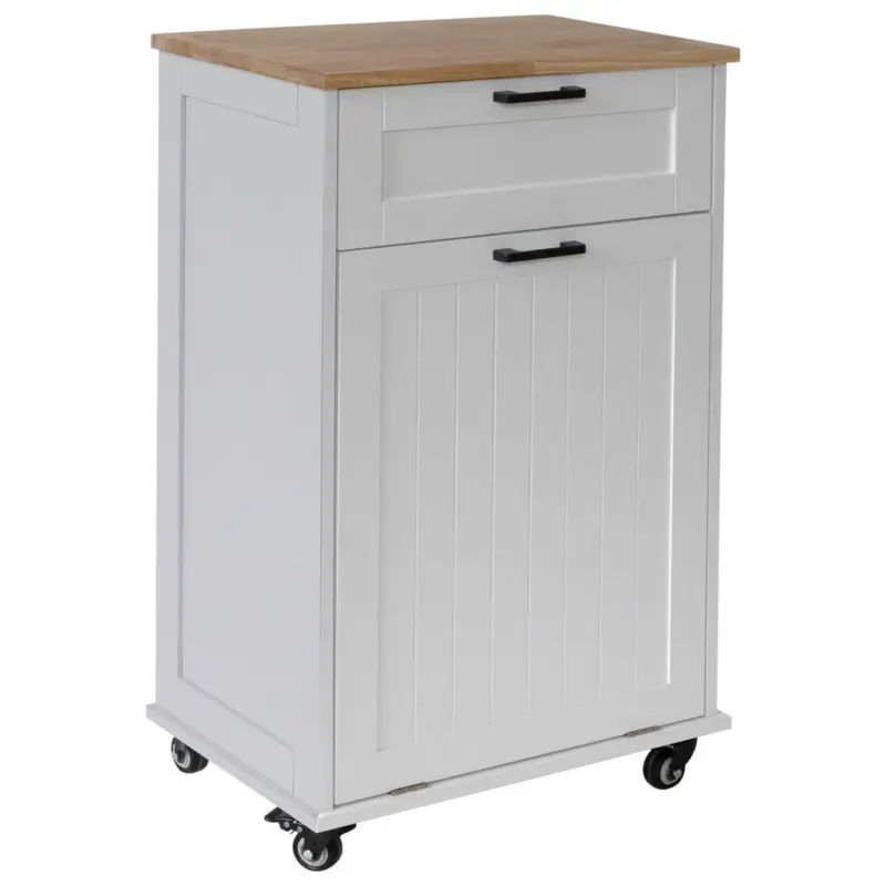 Servierwagen in Wei&szlig;