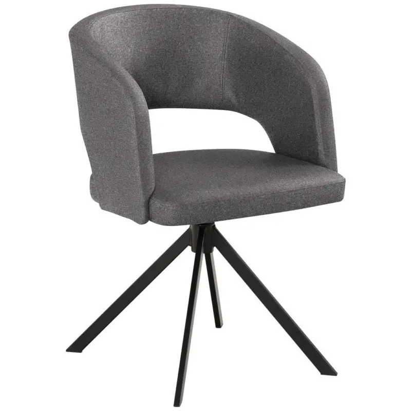 Armlehnstuhl Stoffauswahl, Sitzfl&auml;che 360&deg; drehbar, inklusive Armlehnen, automatische R&uuml;ckholfunktion Samt